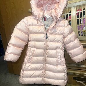 Perfect condition Moncler Light Pink Quilted Jacket 18-24m